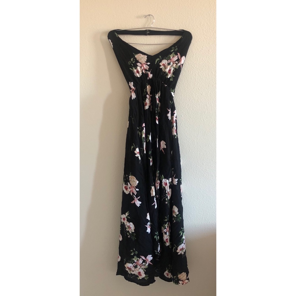 high low halter romper/dress